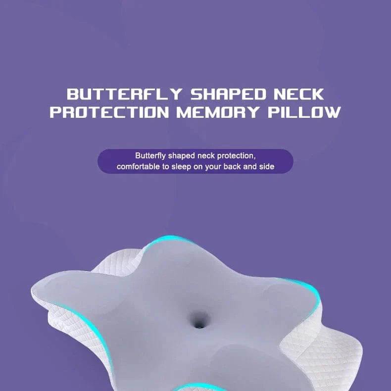 Orthopedic Memory Foam Pillow β Butterfly Shape for Neck Support